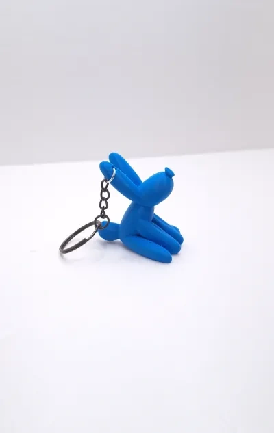 气球狗坐着的钥匙链