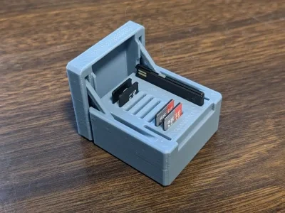 EDC翻盖一体打印存储卡盒