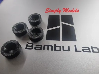 BambuLab P1P P1S X1 X1C TPU 95A材质的替换橡胶脚