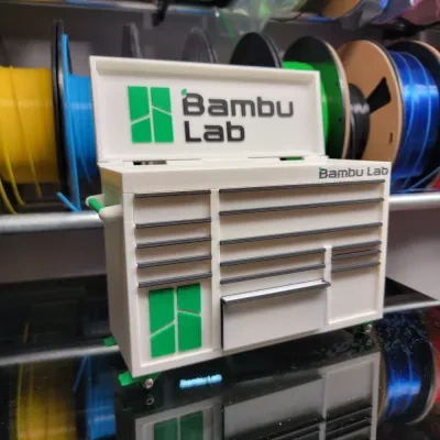 Bambu Lab桌面工具箱带盖商务展台