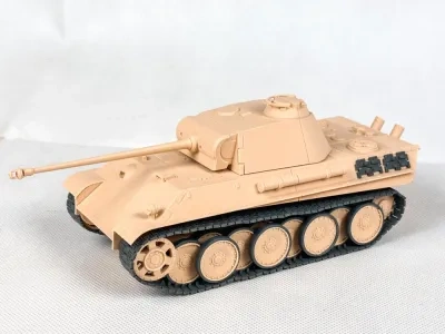 豹式G型1:35比例全3D打印模型坦克
