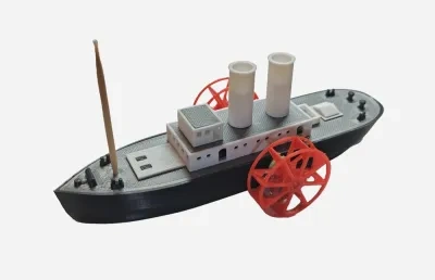 明轮船模型