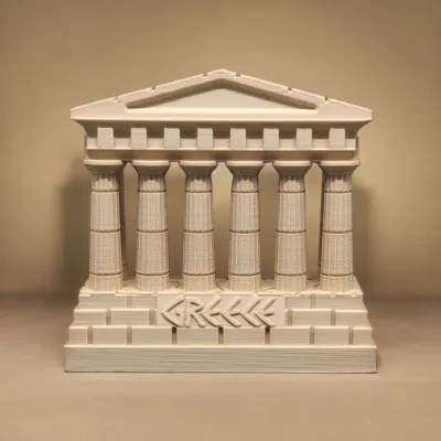 帕台农神庙的3D宏伟古希腊