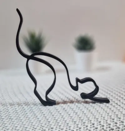 猫咪极简线条艺术
