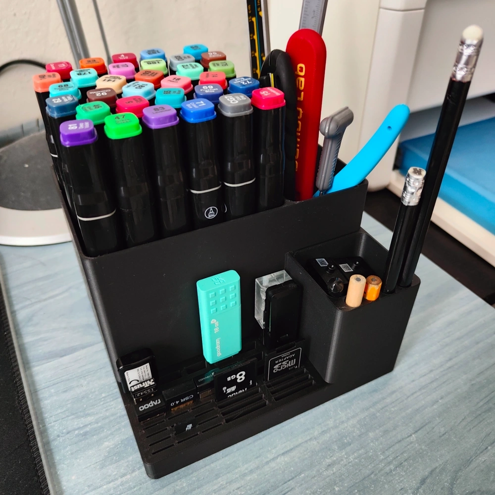 桌面组织者，USB + SD，MicroSD 来自 Libro - MakerWorld