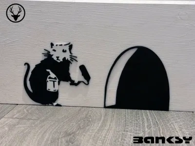 Banksy老鼠装饰品