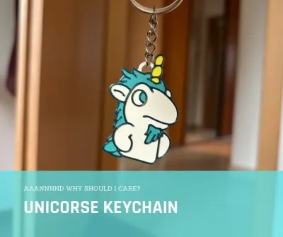 来自Bluey的Unicorse独角兽 - 钥匙扣