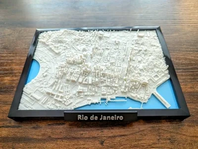 里约热内卢巴西 3D 微缩模型