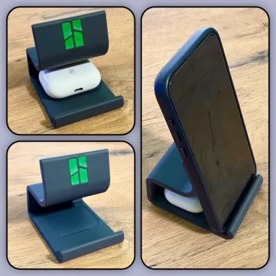 Phone Stand + Airpods托盘