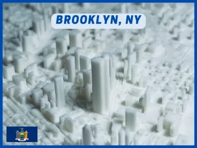 布鲁克林，纽约 - 迷你3D城市