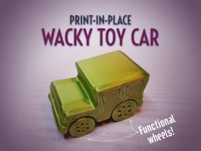 古怪的一体成型玩具车