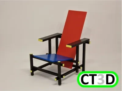 Rietveld红蓝椅 No AMS 1:6比例