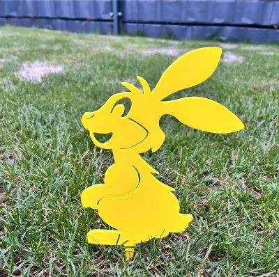 复活节兔子/插在草地上->花园装饰