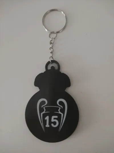 皇家马德里第十五个大耳朵杯的钥匙扣