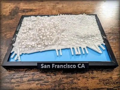 旧金山加利福尼亚 3D 小模型