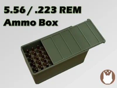 5.56 / 0.223雷明顿弹药储存盒，50发装
