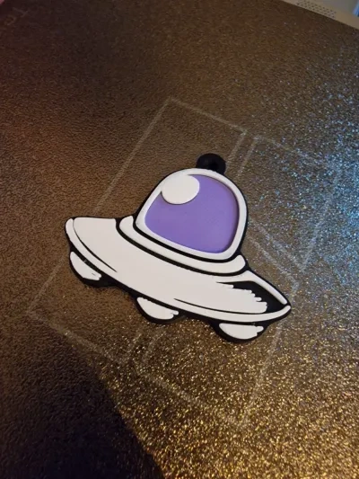 UFO涂鸦钥匙扣