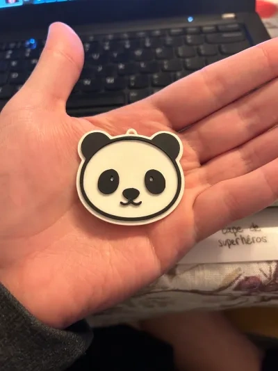 可爱的熊猫钥匙扣