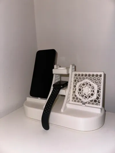 iPhone和Apple Watch闪电数据线充电站
