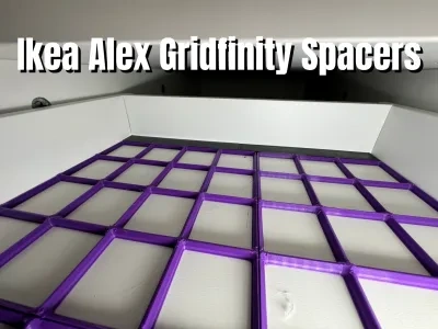 Ikea Alex Gridfinity Spacers的中文标题拟定为：“Ikea Alex Gridfinity隔板”