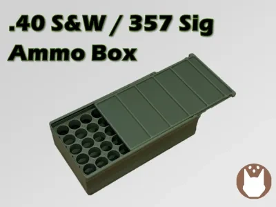 40 S&amp;W / 357 SIG 50发子弹储存盒