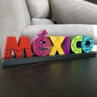 MEXICO旅游标志字母