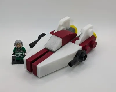 A-Wing战斗机玩具积木 3:1比例复制品