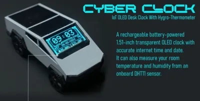 特斯拉皮卡时钟 Cyber Clock
