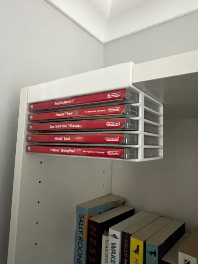 Ikea Billy书架适用于任天堂Switch游戏存储（20mm架板）