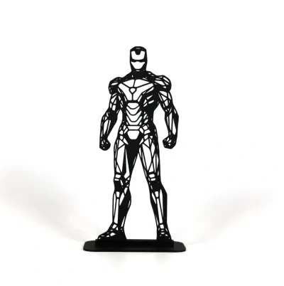 Geometric Low Poly Iron Man