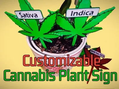 大麻标志 - 大麻/大麻植物标志