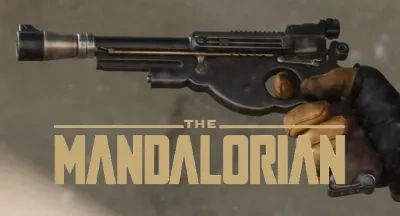 星球大战 曼达洛人的爆能枪（4个零件，快速打印，带连接件，无丑陋的支撑）