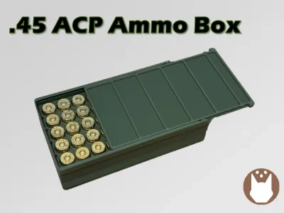 .45 ACP 50发子弹储存盒