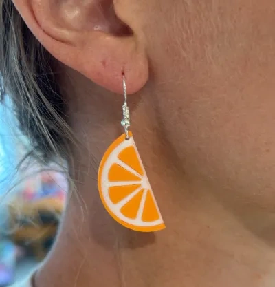 橙子/酸橙/柠檬耳环