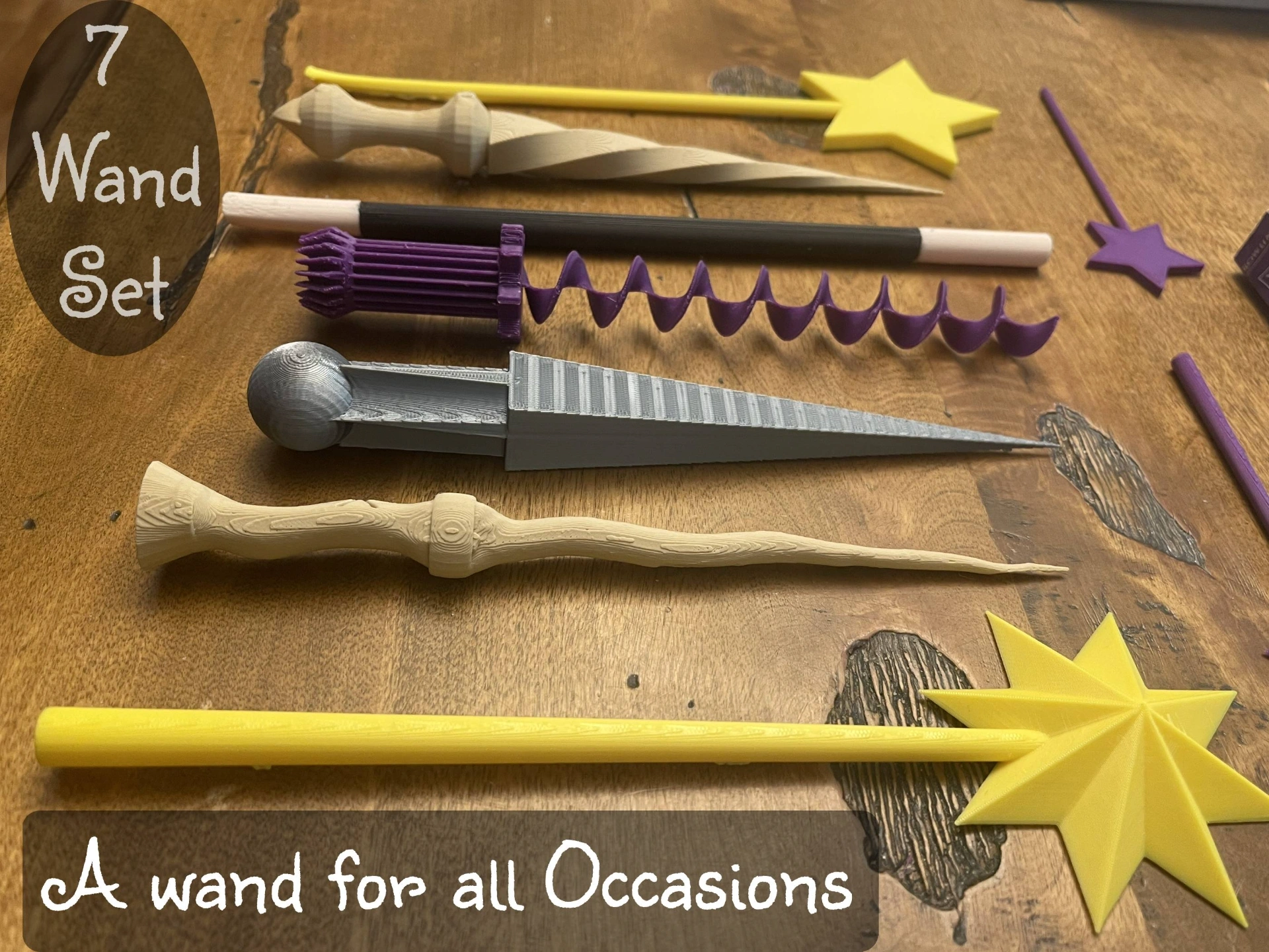一个适用于所有场合的魔杖(7只魔杖套装) 来自 TwoNods Designs - MakerWorld