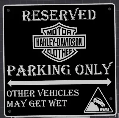 哈雷戴维森-停车标志