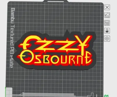 Ozzy Osbourne标志灯箱