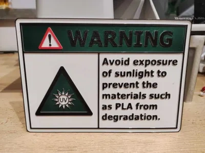 紫外降解警示标志