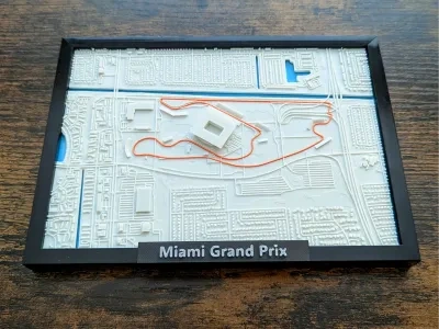 Miami Grand Prix 3D迷你模型（F1版本）