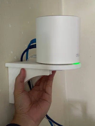 TP-Link Deco WiFi路由器壁架（或任何其他圆形物品）