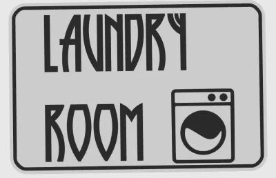 洗衣房标志