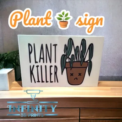 植物杀手标志牌