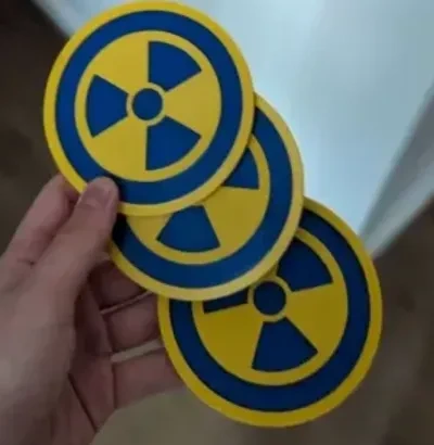 核-辐射杯垫
