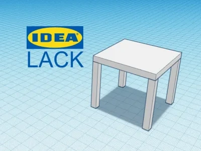 迷你版IKEA LACK平板包装套卡