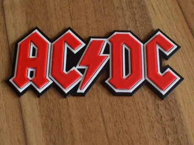 AC DC标志，摇滚/金属