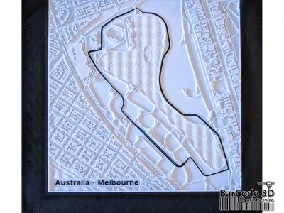 F1墨尔本赛道3D街道地图