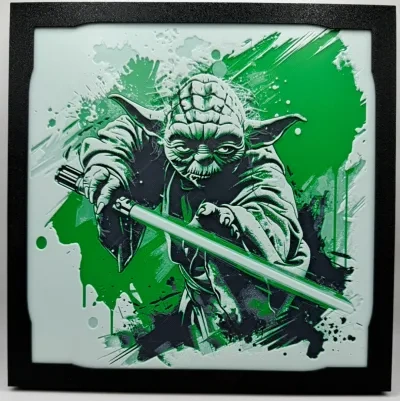 Yoda - 光剑 - 星球大战 Hueforge