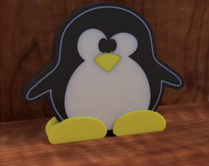 Tux Linux 使用 LED 灯带的方法 来自 Alexandre PaixaoMakerWorld：免费下载 3D 模型