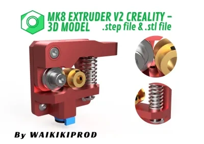 MK8挤出头 V2 Creality - 3D模型