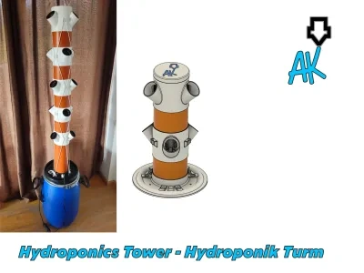 水培塔 - Hydroponik Turm